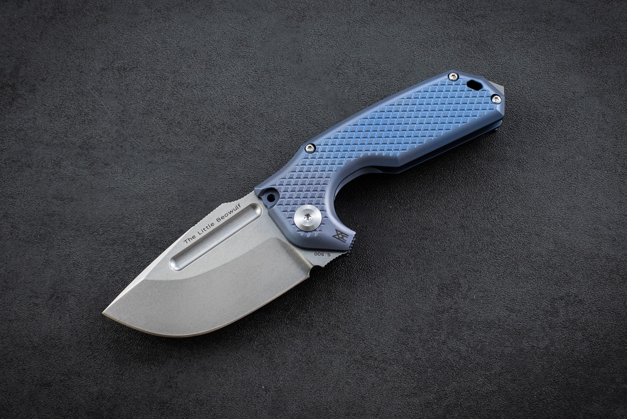 Midgards Messer Little Beowulf Frame Lock Folder Stonewashed Blade