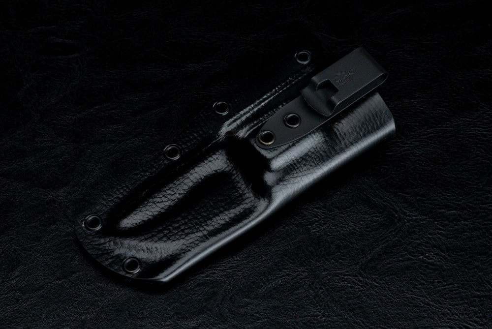 Nick Rossi Knives Forged Fixed Blade Knife w/ Black Hickory Handle