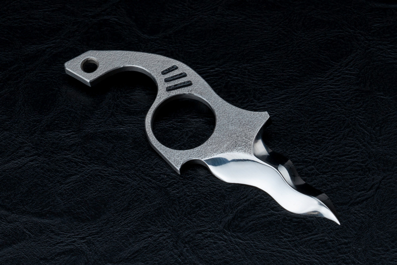 Custom EDC Karambit Fixed Utility Blade SS Knife Sheath Belt Clip