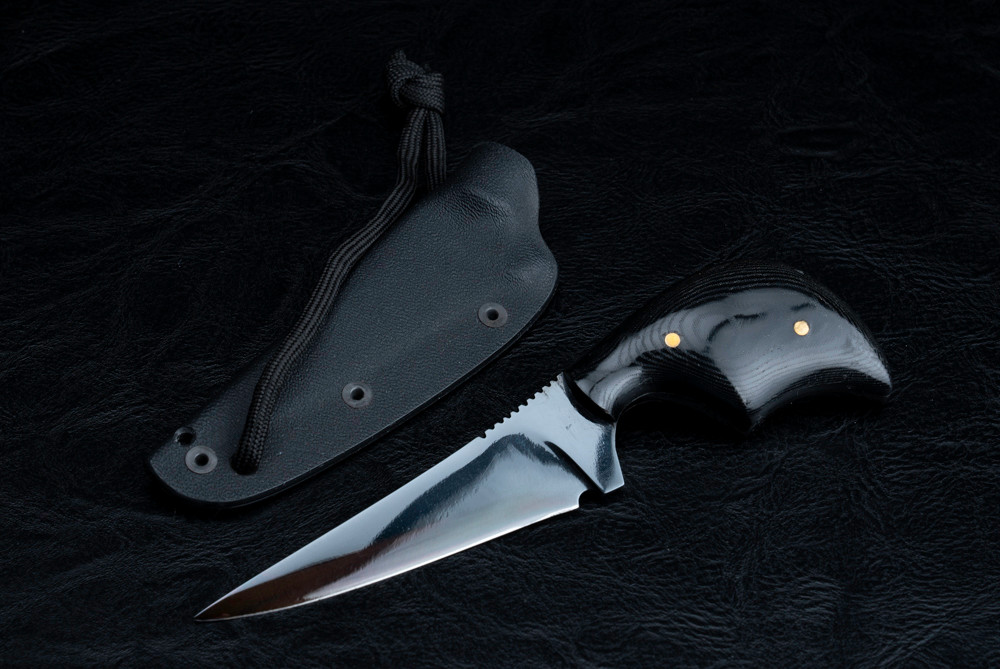 Fred Perrin Concept Custom Expert Neck Fixed Blade Blue Gun Finish