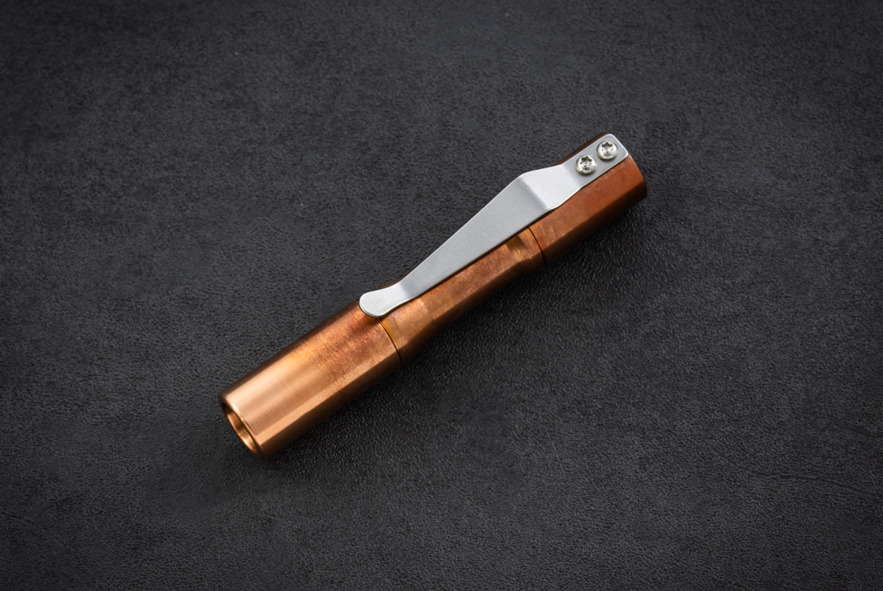 CWF Custom Flashlights Micro Click Copper Machined - SST 5500K