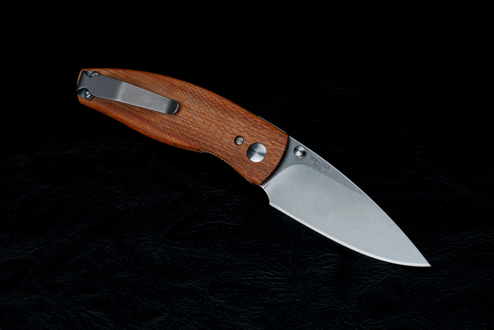 TRM Neutron 2 Liner Lock Folding Knife 2-Part Tumbling Blade