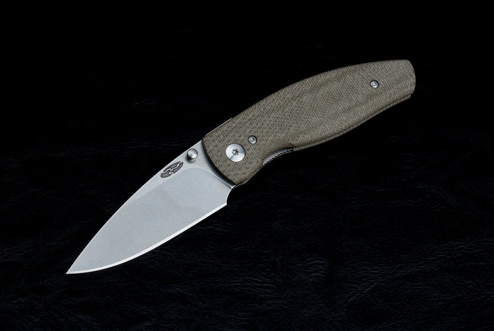 TRM Neutron 2 Liner Lock Folding Knife 2-Part Tumbling Blade