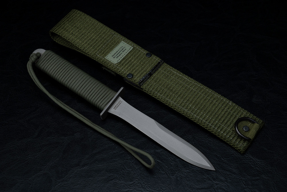 EK Knives PM-6 Fixed Blade Bayonet Dagger Knife Bead Blast Finish