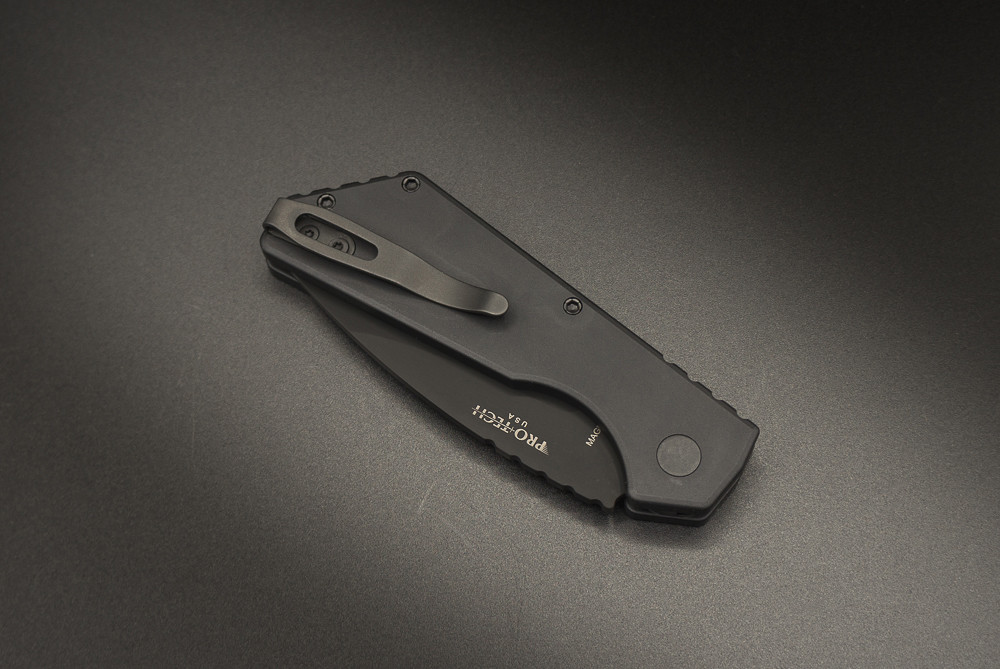 Mick Strider / Protech PT Auto MagnaCut Black DLC Blade w/ Black