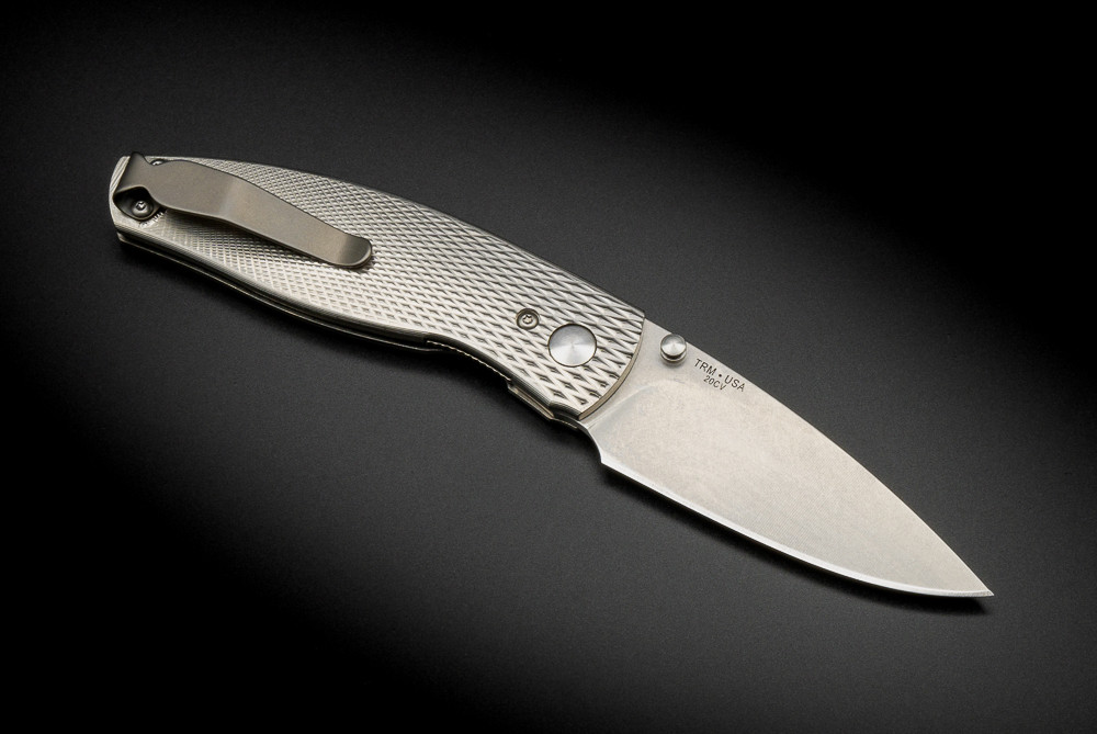 TRM Neutron 2 Liner Lock Folding Knife 2-Part Tumbling Blade