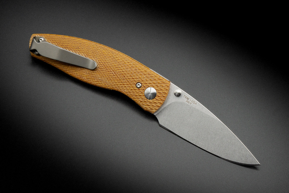 TRM Neutron 2 Liner Lock Folding Knife 2-Part Tumbling Blade