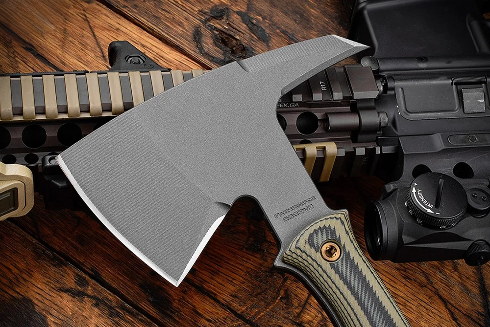 RMJ Tactical Pathfinder Tomahawk Tungsten-Gray Cerakote Finish w