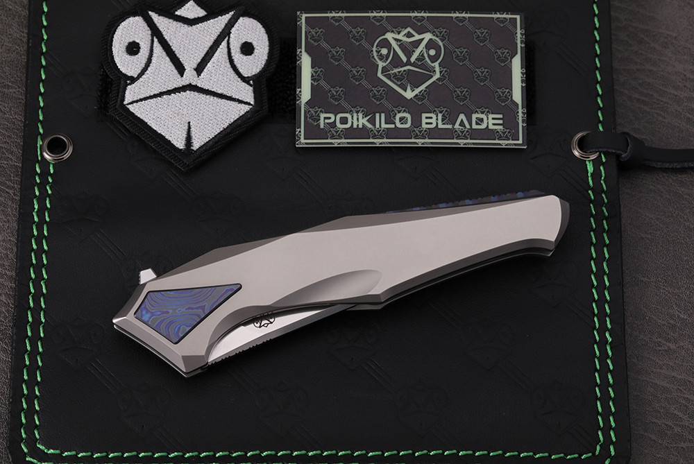 Poikilo Blade Bio Series Rhino-M Flipper Frame Lock Folding Knife