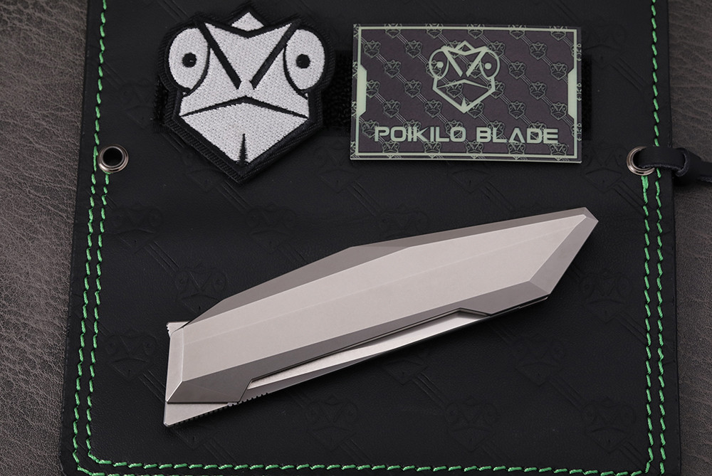Poikilo Blade EDC Series Small Prism Flipper Frame Lock Folding