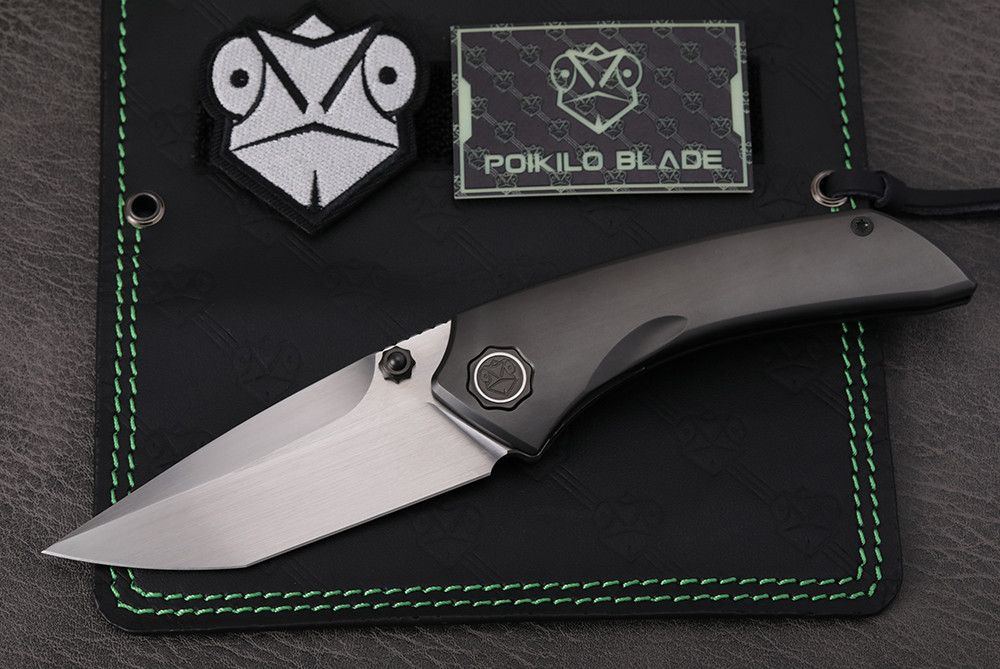 Poikilo Blade Bio Series Komodo-M Frame Lock Folding Knife DLC