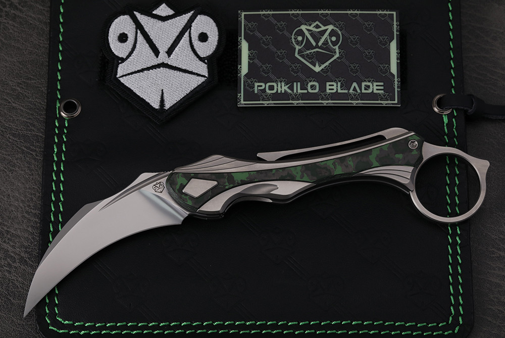 Poikilo Blade Tactical Series Thorny Devil Karambit Flipper Frame