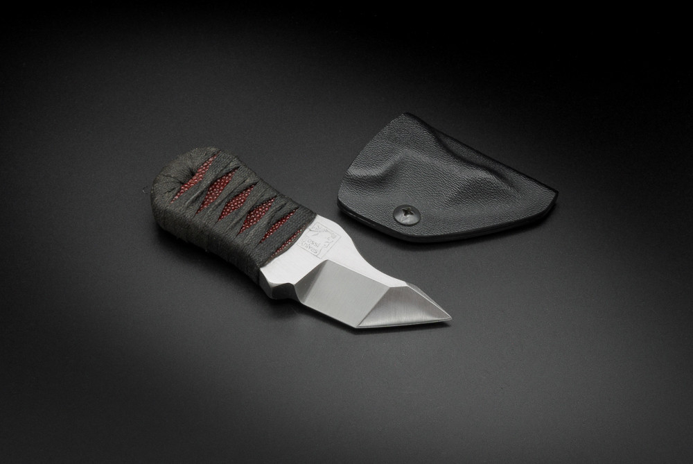 Nick Rossi Knives Custom Heavy Micro Tanto Fixed Blade Satin w