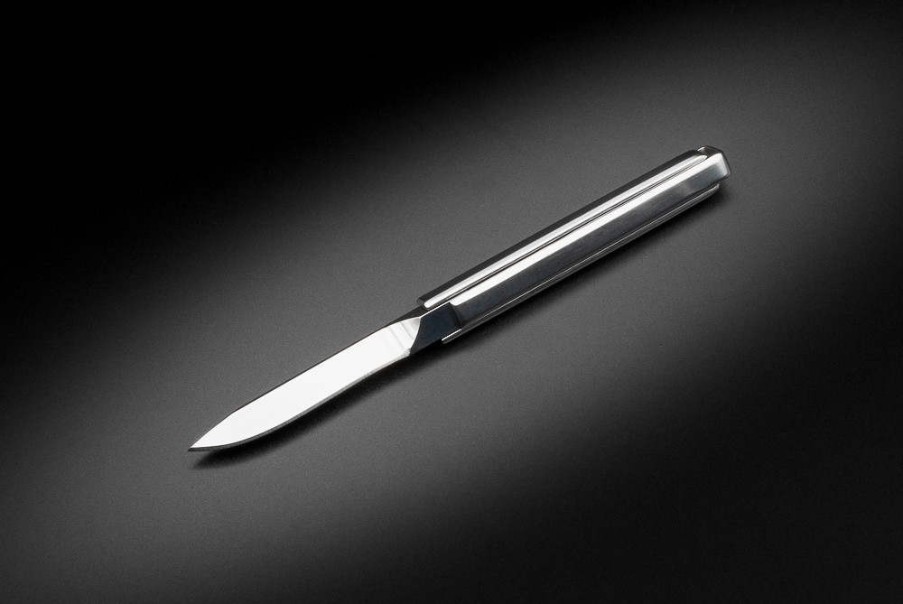 Mikov Knives Kostka Cube Knife Polished Blade w/ Gray Stainless