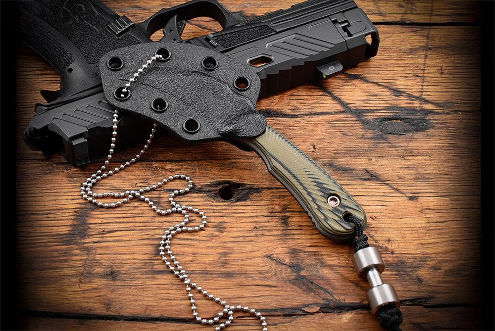 RMJ Tactical Gym Rat Fixed Blade Knife Tungsten Gray Cerakote