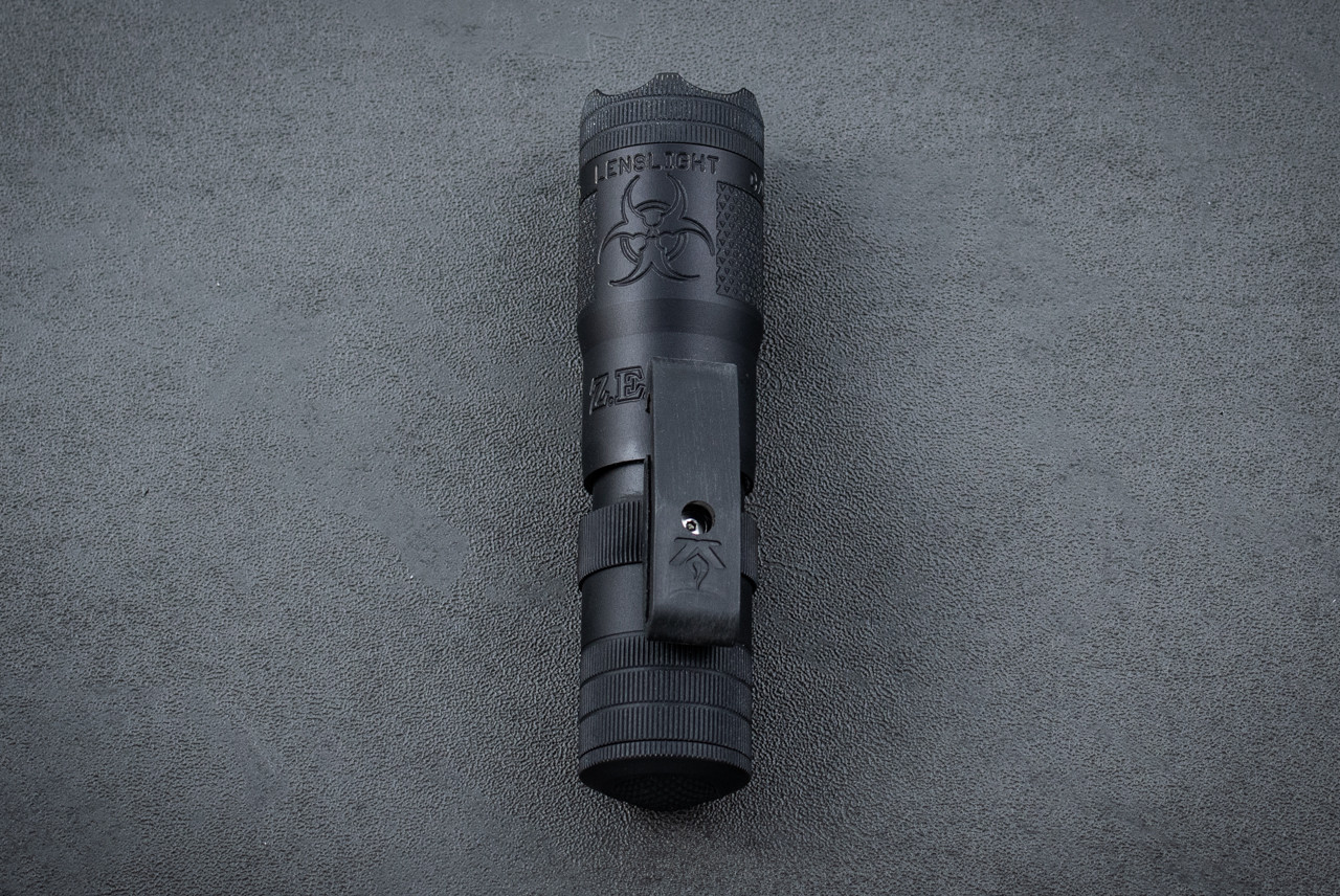 LensLight ZEDU Mini Black Dual Output Flashlight - Tactical