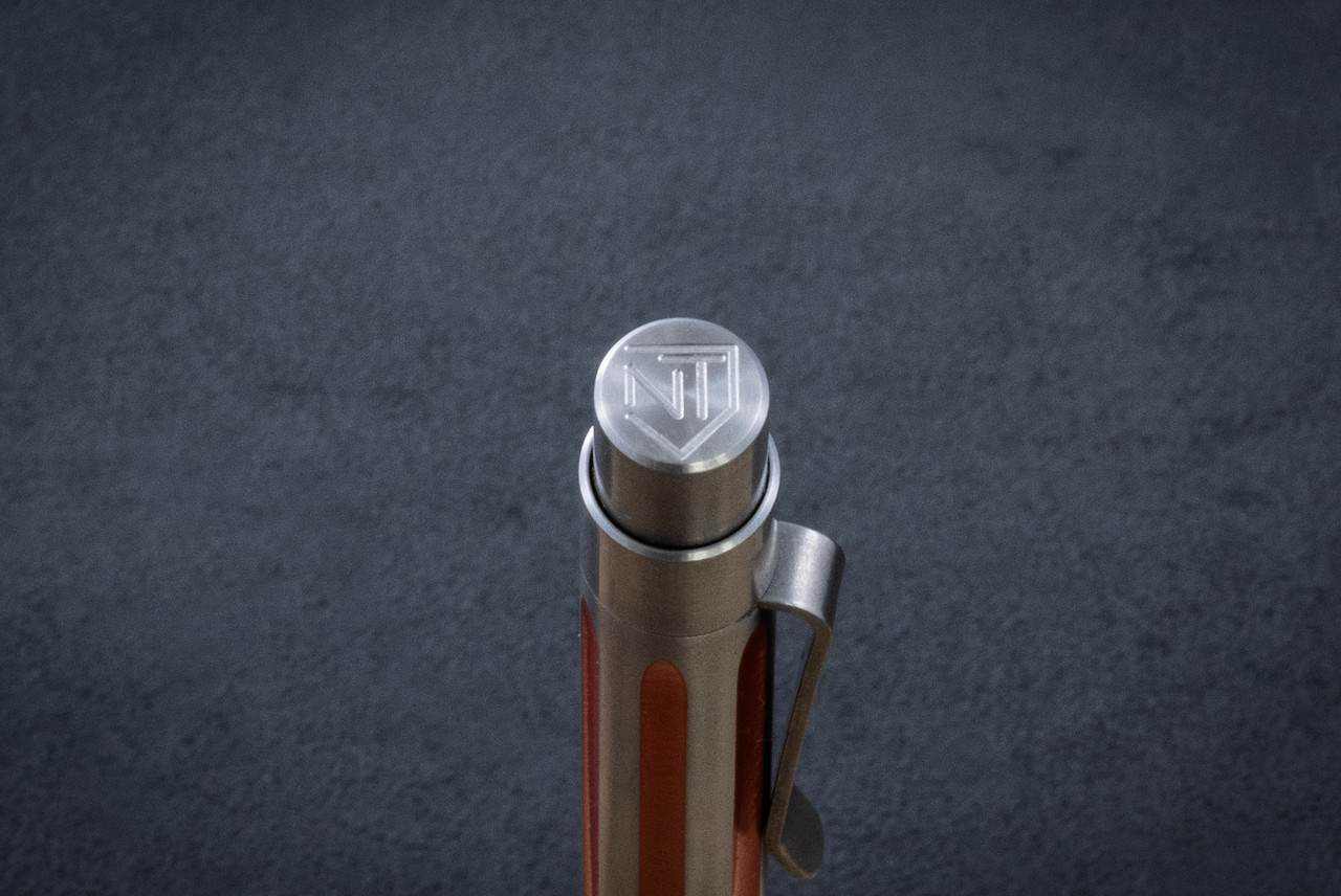 Nottingham Tactical TiClicker Titanium Pen Straight Fluted Dot