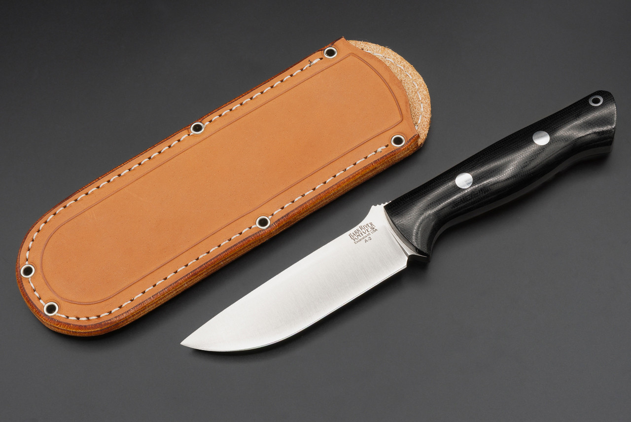 Bark River Knives Bravo 1 Fixed Blade Satin Blade w/ Black Bark River Knives Bravo 1 Fixed Blade Satin Blade w/ Black