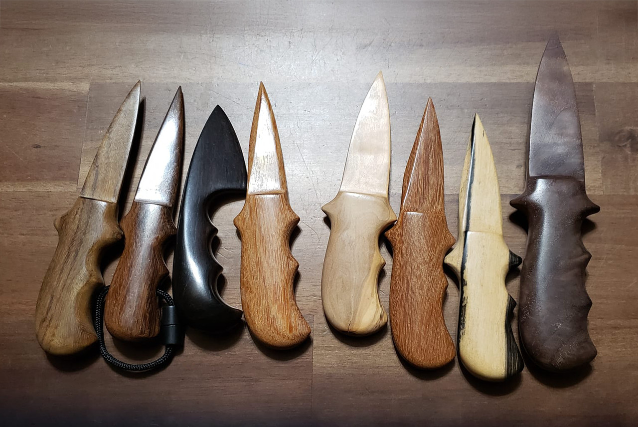 Handmade USA Wood Trainer Fixed Blade Knife - 11-18