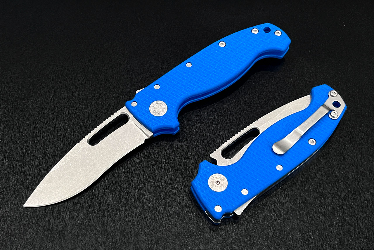 Demko Knives MG AD20S Folding Knife Shark Lock Kopis Flat Grind