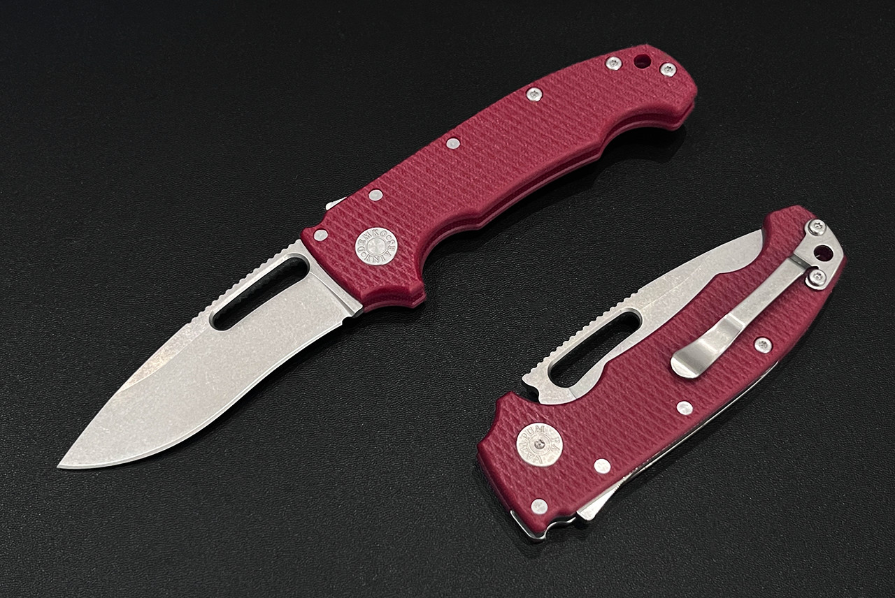 Demko Knives MG AD20S Folding Knife Shark Lock Kopis Flat Grind
