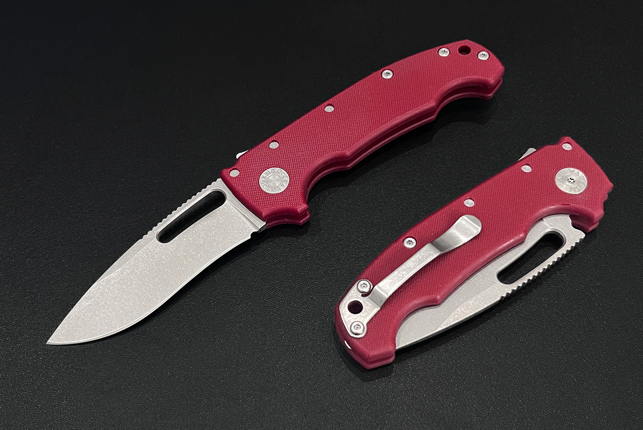 Demko Knives MG AD20S Folding Knife Shark Lock Kopis Flat Grind