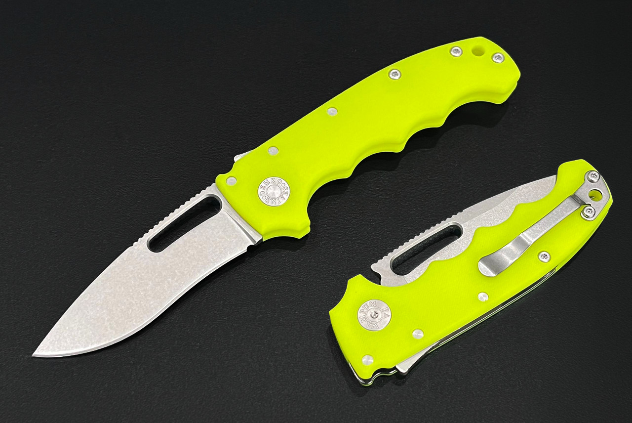 Demko Knives MG AD20S Folding Knife Shark Lock Kopis Flat Grind