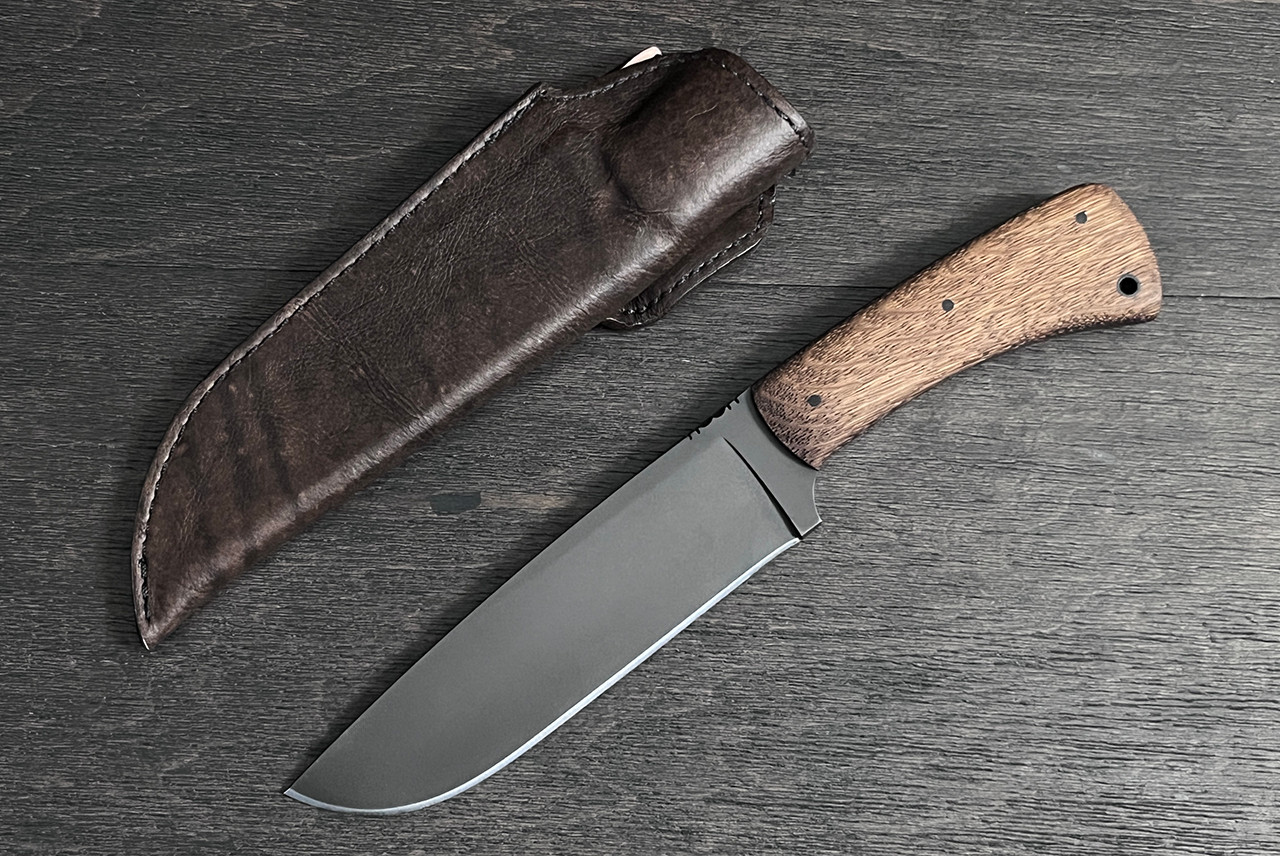 Winkler Knives Lost Lake Fixed Blade Knife White Oak Handle w/ Leather Sheath