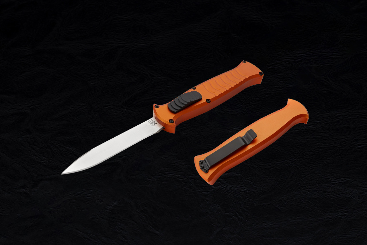 AKC X-treme EVO OTF Automatic Knife Spear Point Satin Blade w