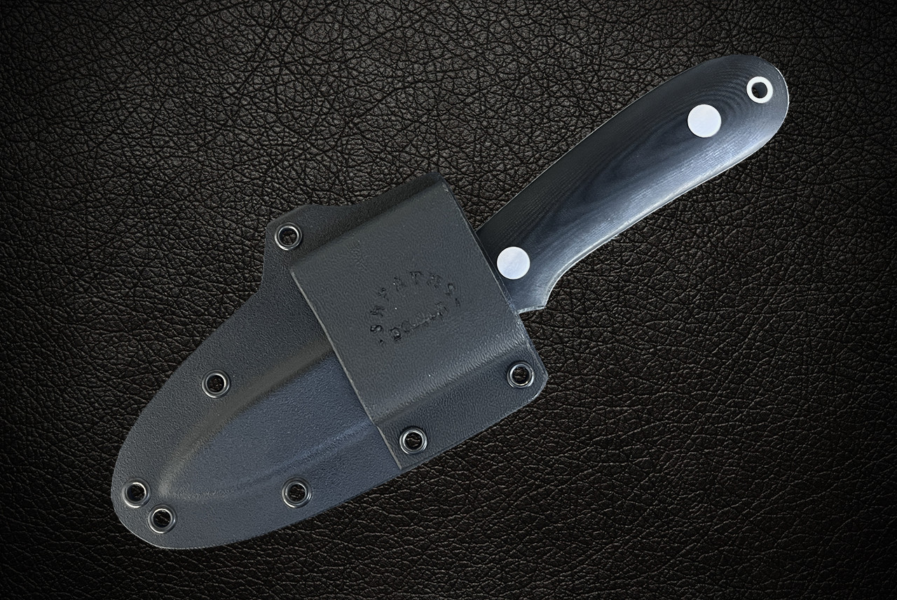 Dozier Knives K-8 Semi Skinner Fixed Blade Satin Finish w/ Black