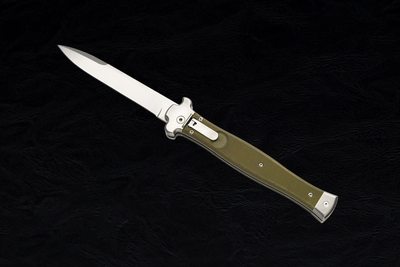 A.G.A. Campolin Zero+ Italian Leverlock Automatic Knife Bayonet