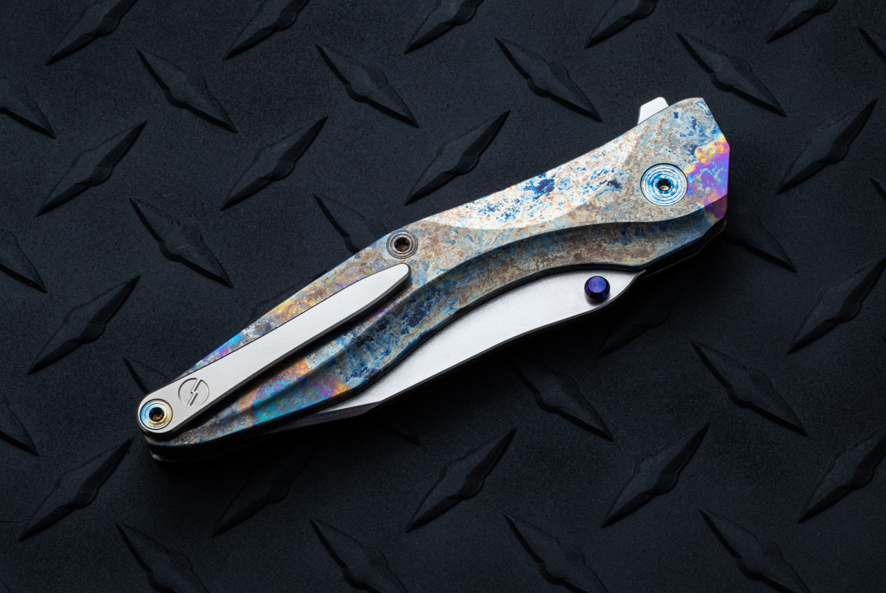 Chapman Lake Knives CLK-2T Button Lock Knife MagnaCut Tanto Satin