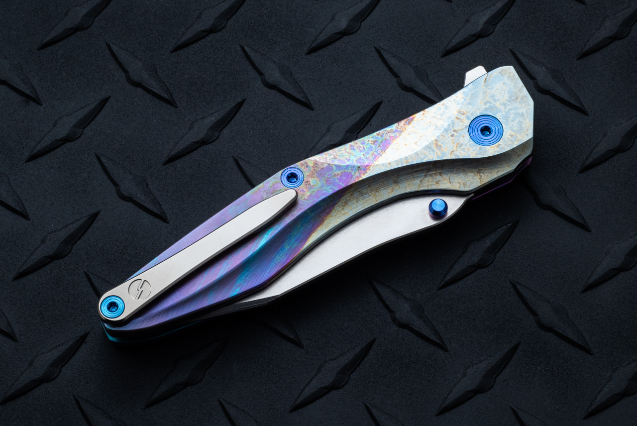 Chapman Lake Knives CLK-2T Button Lock Knife MagnaCut Tanto Satin