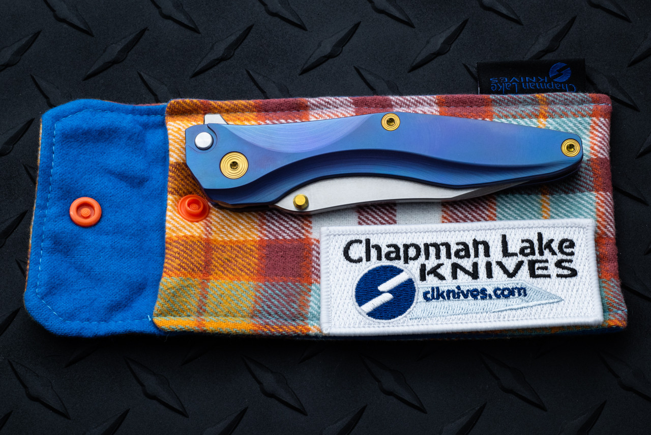 Chapman Lake Knives CLK-2D Button Lock Knife MagnaCut Drop Point