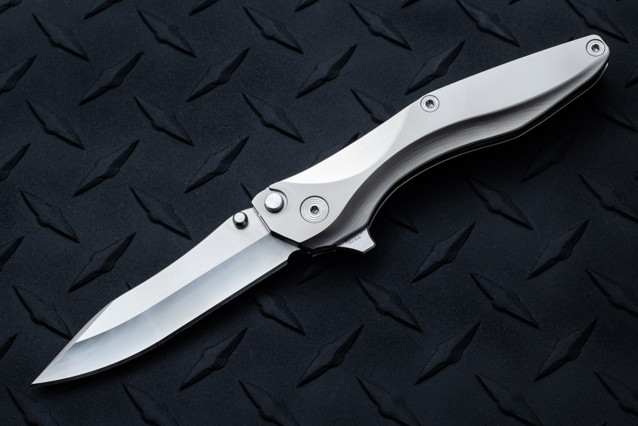 Chapman Lake Knives CLK-2D Button Lock Knife MagnaCut Drop Point