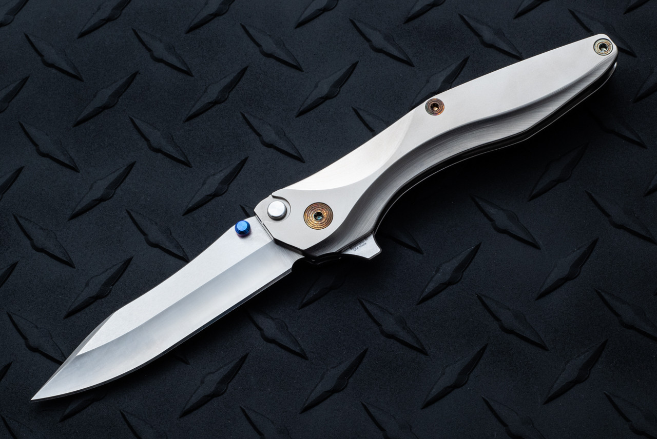 Chapman Lake Knives CLK-2D Button Lock Knife MagnaCut Drop Point