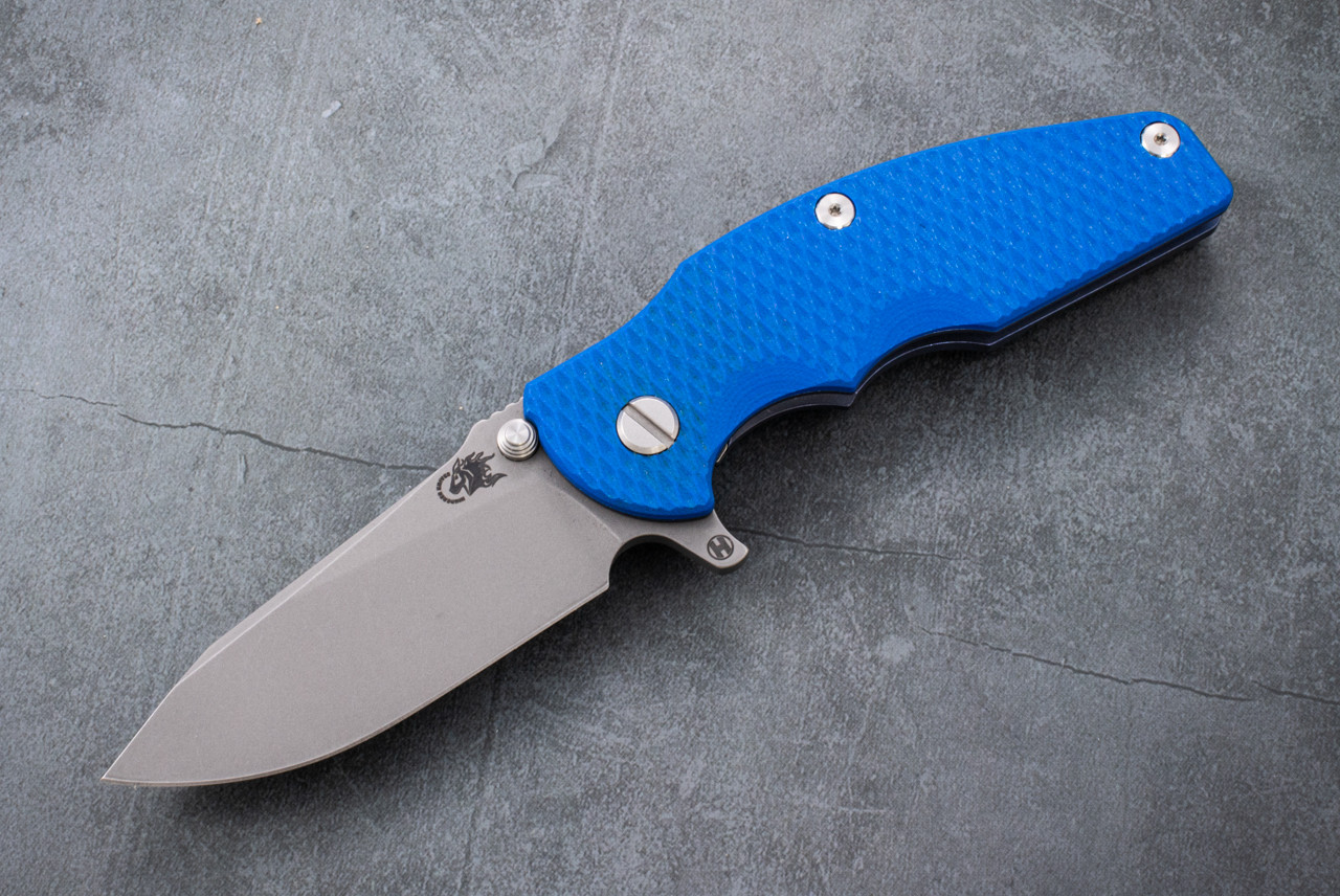 Rick Hinderer Knives Jurassic Slicer Magnacut Hollow Grind Bead