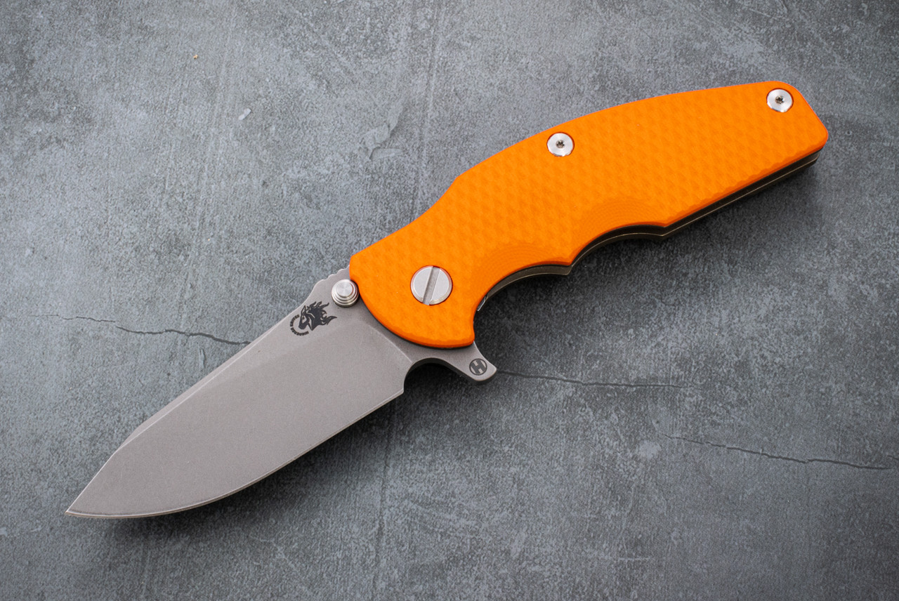 Rick Hinderer Knives Jurassic Slicer Magnacut Hollow Grind Working