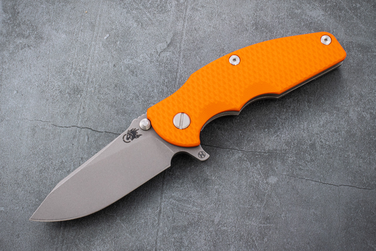 Rick Hinderer Knives Jurassic Slicer Magnacut Hollow Grind Working