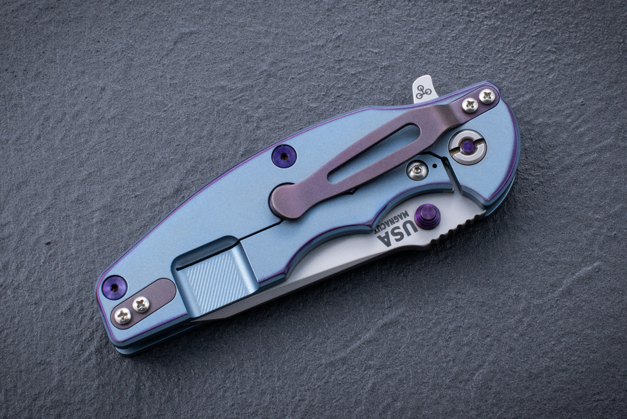 Rick Hinderer Knives Jurassic Slicer Magnacut Hollow Grind Bead