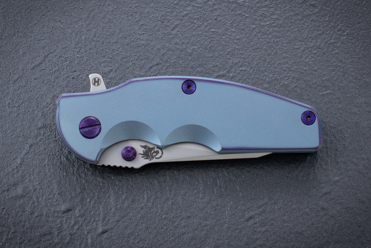 Rick Hinderer Knives Jurassic Slicer Magnacut Hollow Grind Bead