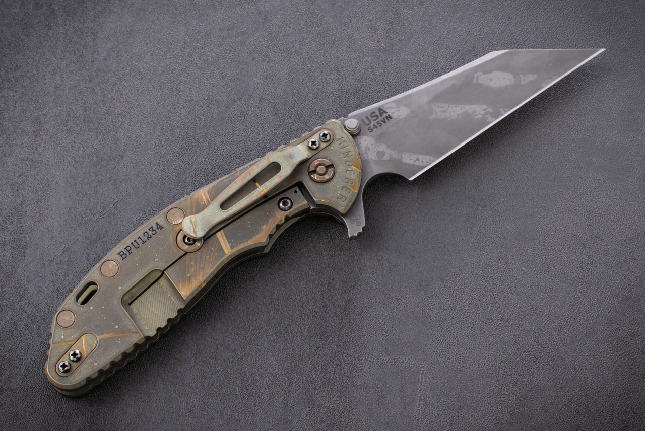 RICK Fin リックフィン Hinderer Knives Project X Flipper Knife Coyote G10 3.65