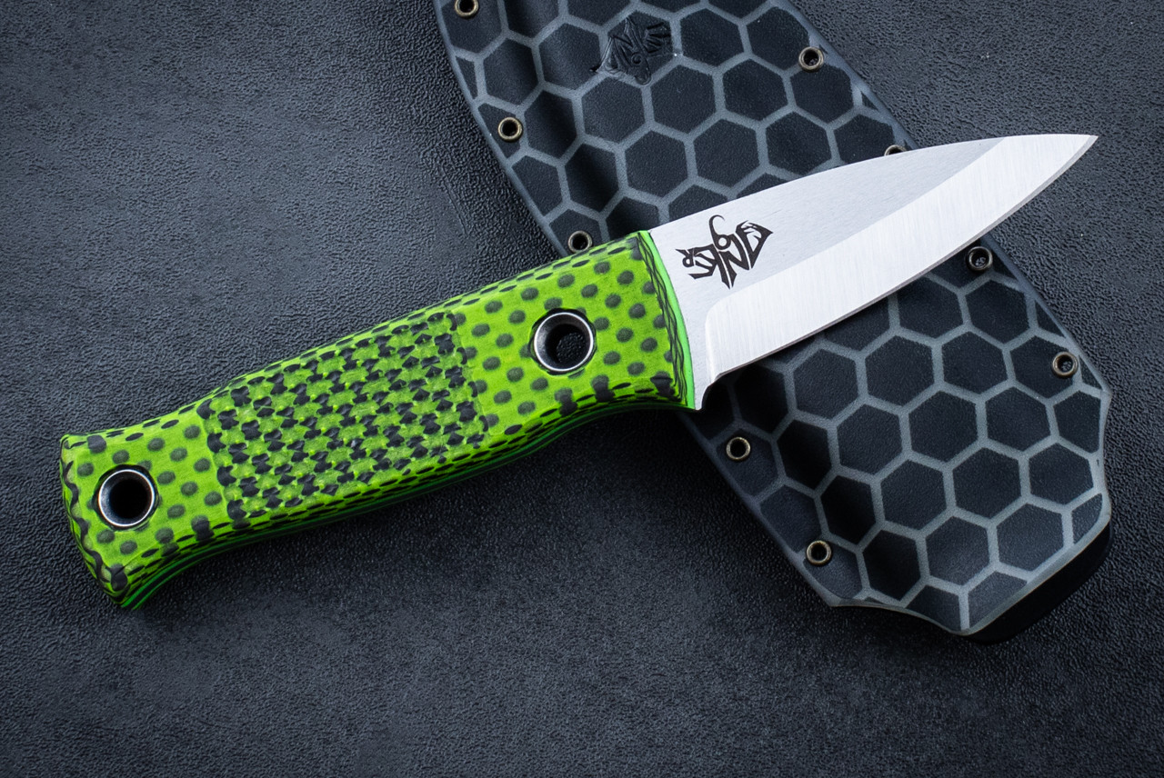 Angler Knives Dorado Fixed Blade Knife MagnaCut Stonewashed Blade
