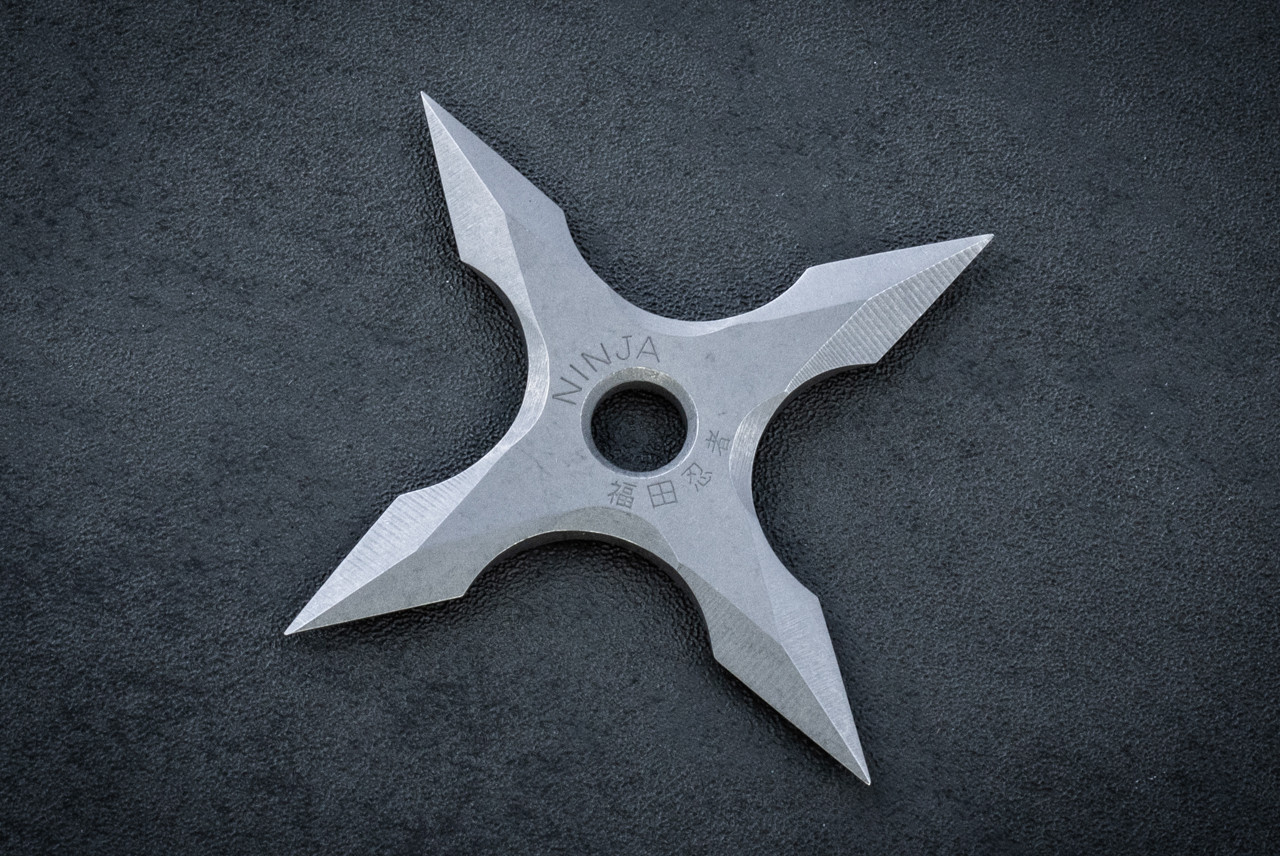 邦楽 NINJA DO OUR BEST Takao Fukuta One Off Vintage Japan Ninja Valor Handmade Four Point