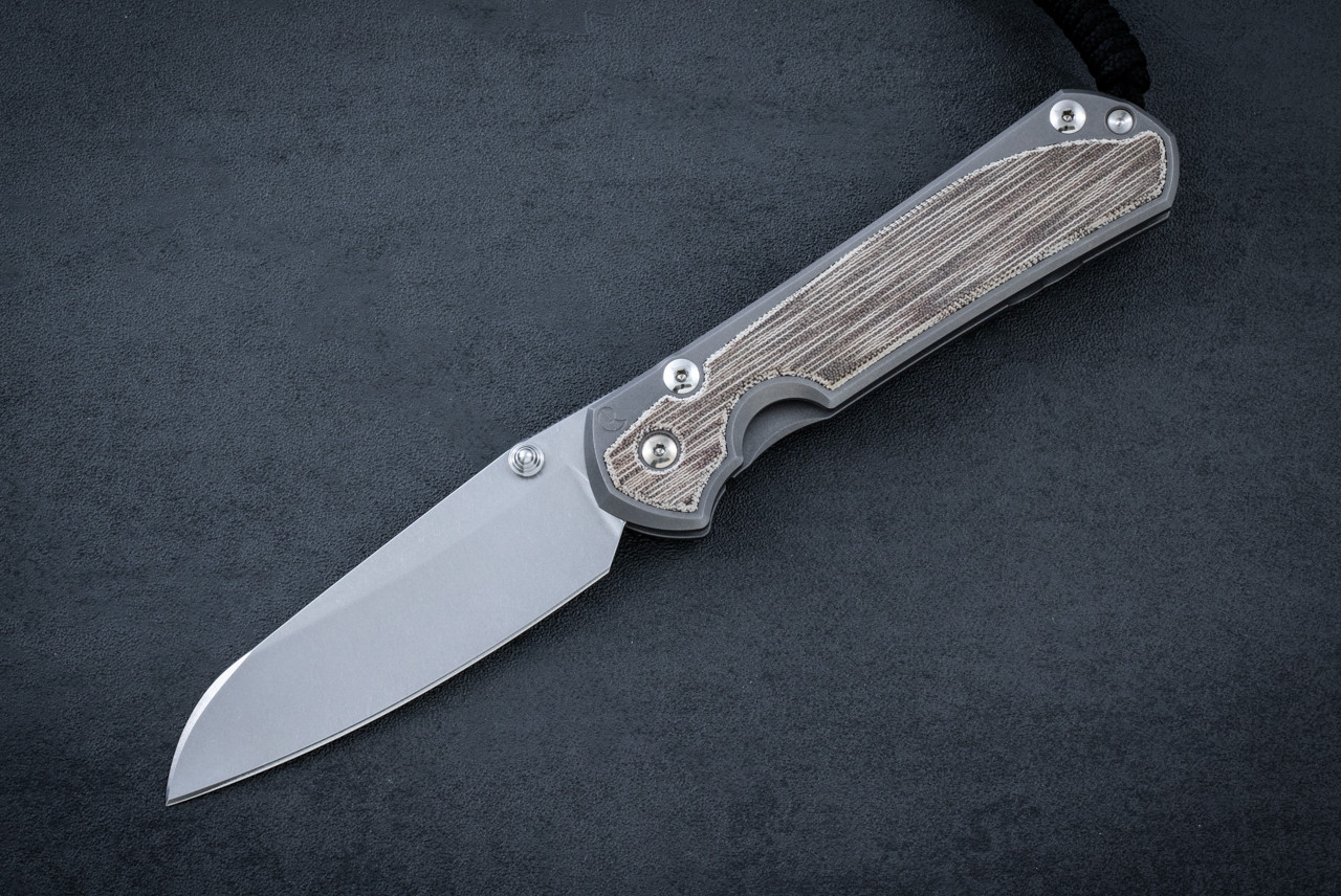 Chris Reeve Knives Large Sebenza 21 Drop Point S35VN Stonewash