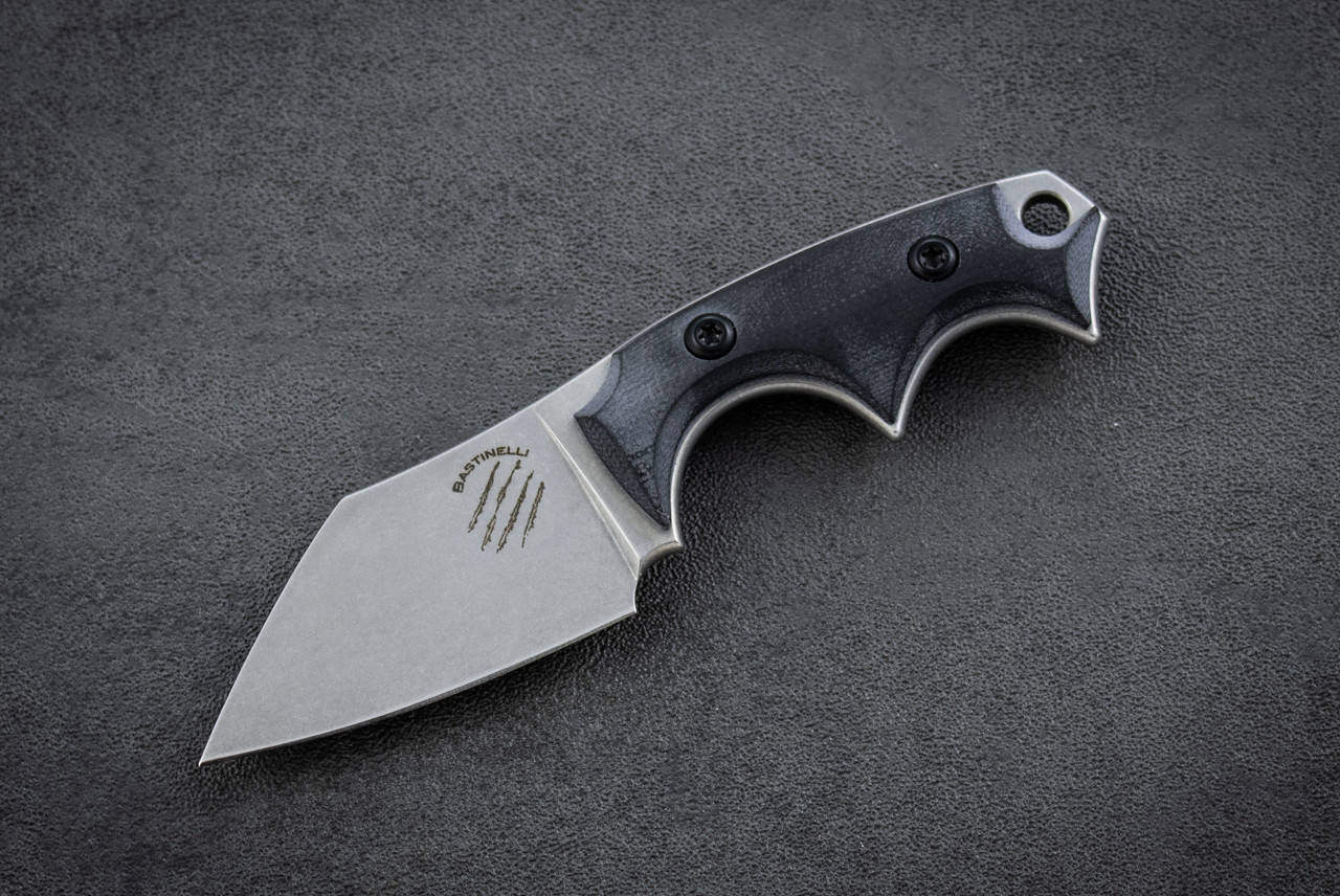 Bastinelli Creations BB Drago Cutter V2 Fixed Blade Stonewash