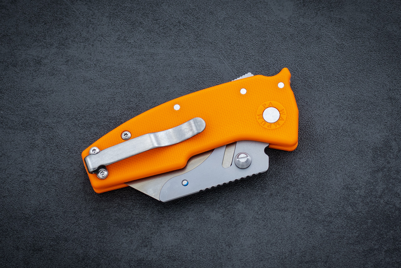 Demko Knives Razor-Shark Shark Lock Utility Blade w/ Orange GRN
