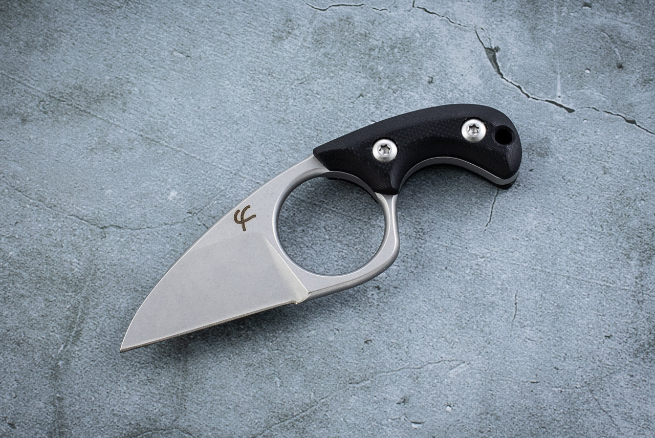 Fred Perrin Le Shorty 1st Run Edition Neck Knife Stonewashed Blade