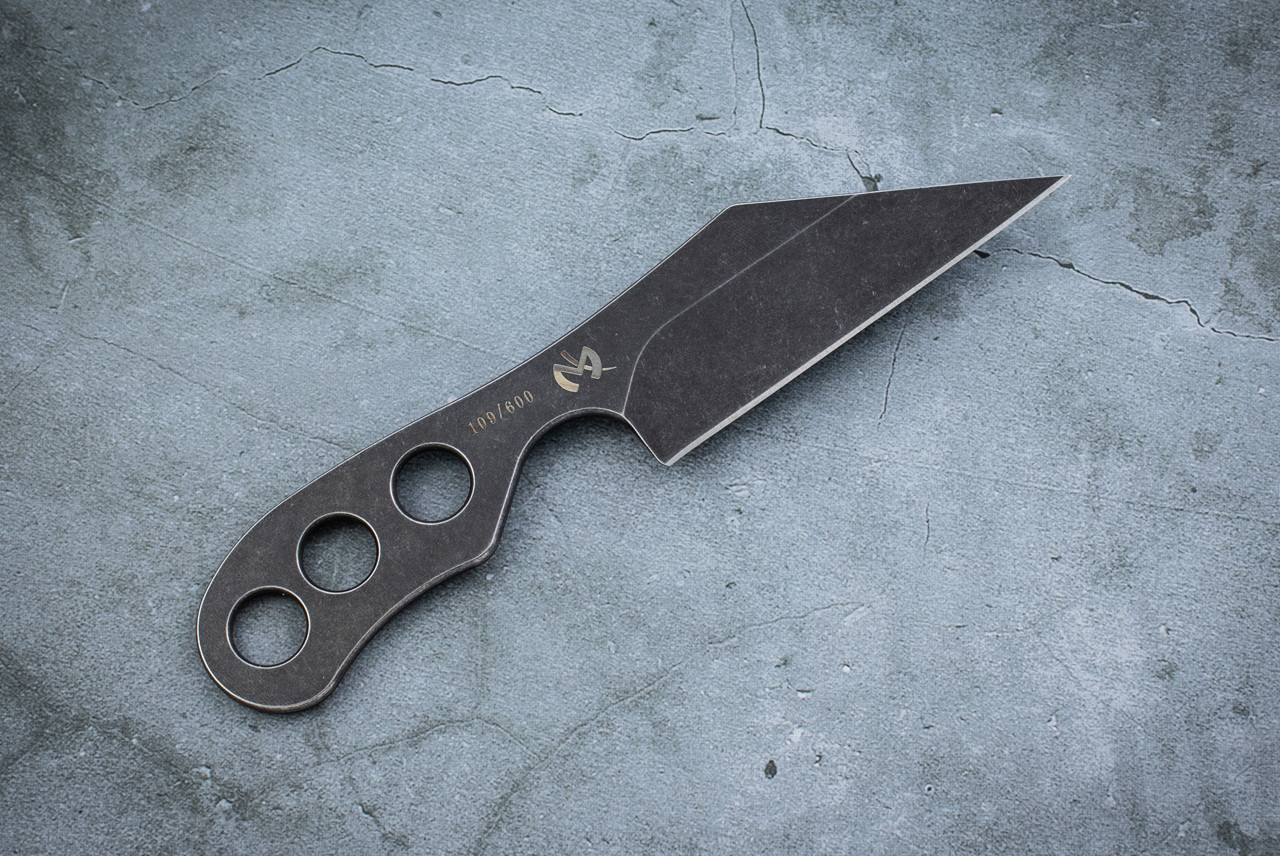 Fred Perrin Limited Edition Fusion Slim Neck Knife Black Stonewash