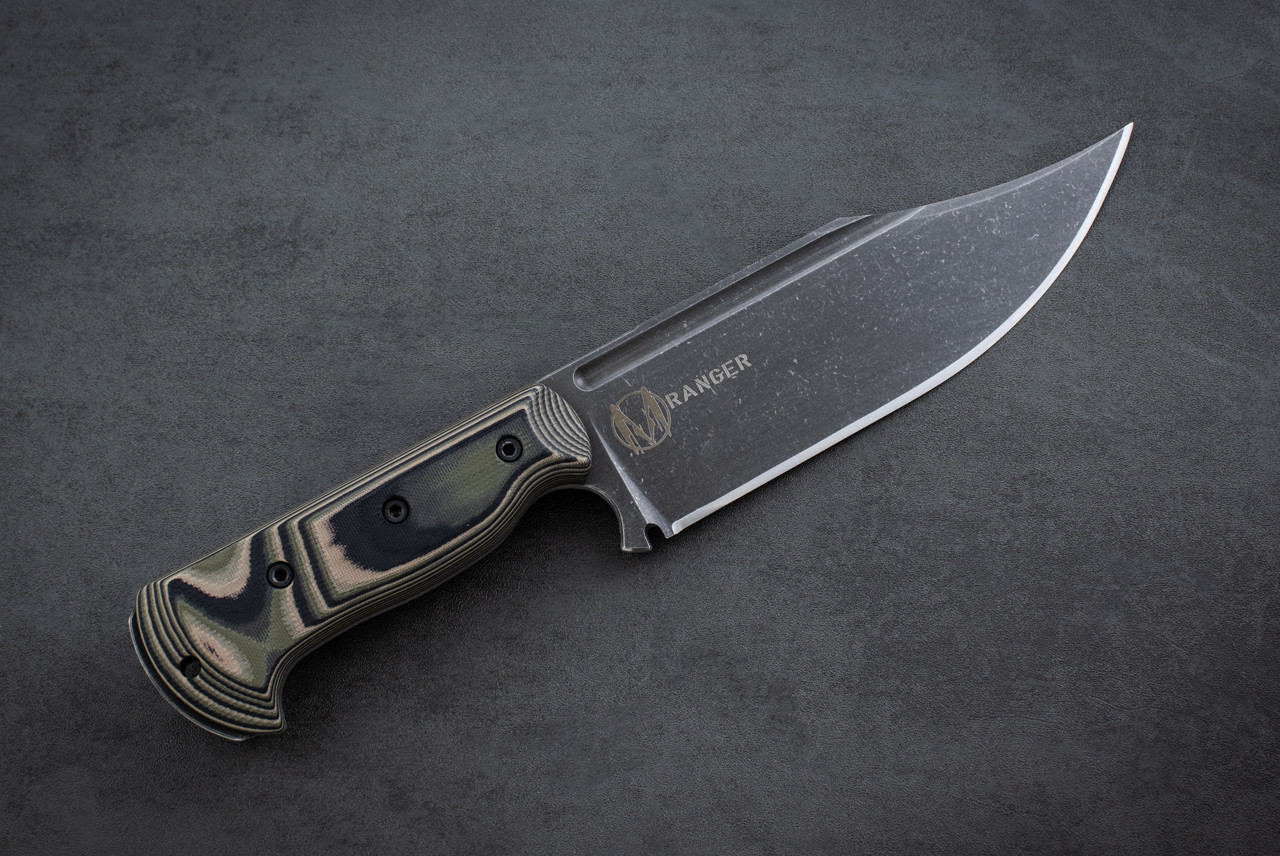 Work Tuff Gear Ranger Fixed Blade Knife Dark Washed Blade w